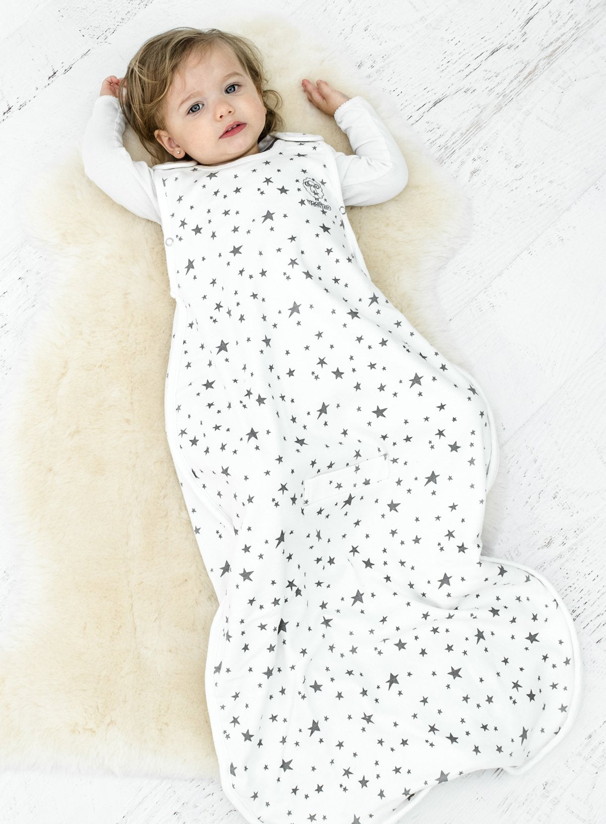 4 Season Ultimate Toddler Sleep Bag, Merino Wool, 2 - 4 Years, Star White
