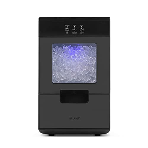 Newair 44 lbs. Nugget Countertop Ice Maker with Self-Cleaning Function, Refillable Water Tank, Perfect for Kitchens, Offices, Home Coffee Bars, and More